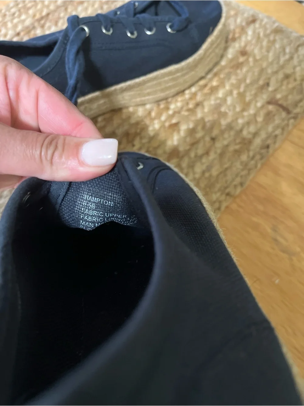 Steve Madden Navy Canvas Platform Espadrille Sneakers